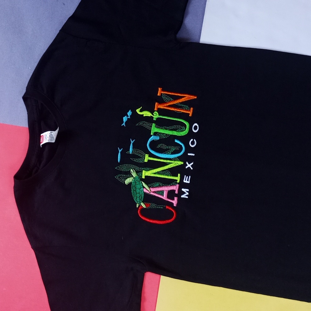 Black Cancun Mexico Graphic Tee